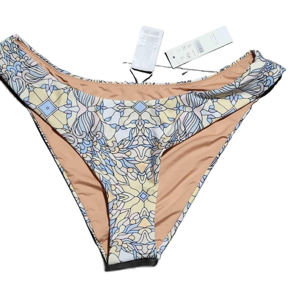 J Crew Multicolor Printed Bikini Bottom Medium